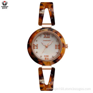 XINBOQIN Factory Price Luxury Custom LOGO Acetate Watch